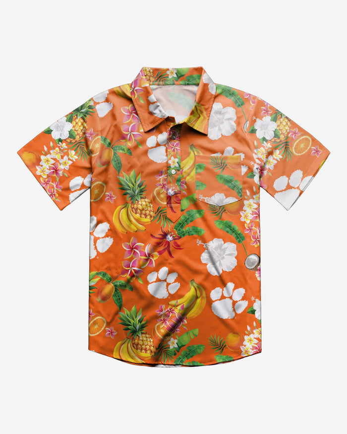 Clemson Tigers Fruit Flair Short Sleeve Polo Shirt FOCO - FOCO.com