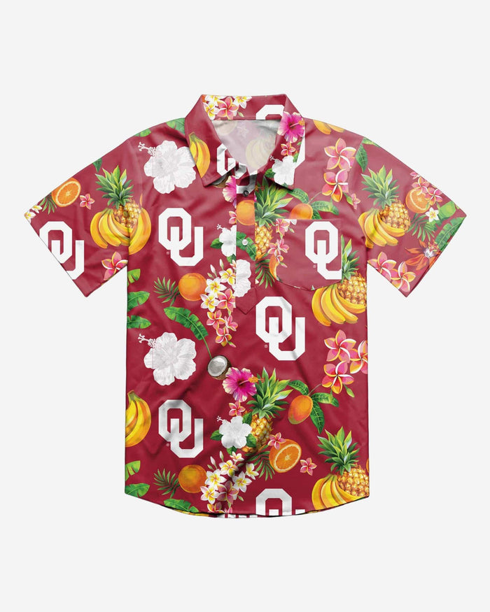 Oklahoma Sooners Fruit Flair Short Sleeve Polo Shirt FOCO - FOCO.com