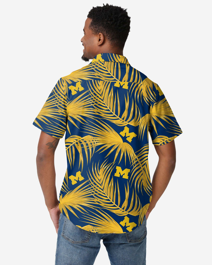 Michigan Wolverines Hawaiian Button Up Shirt FOCO - FOCO.com