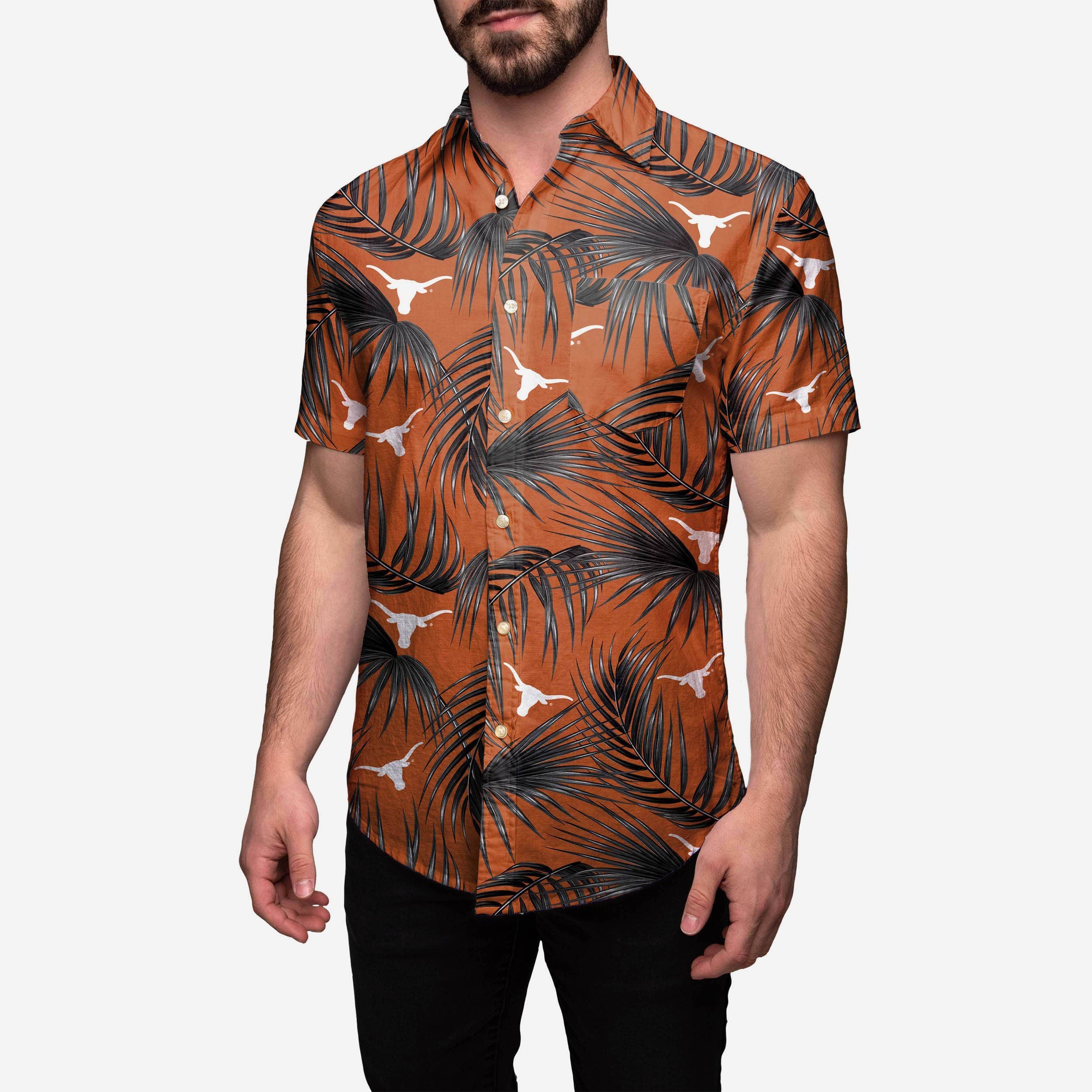 Texas Longhorns Original Hawaiian Button Up Shirt