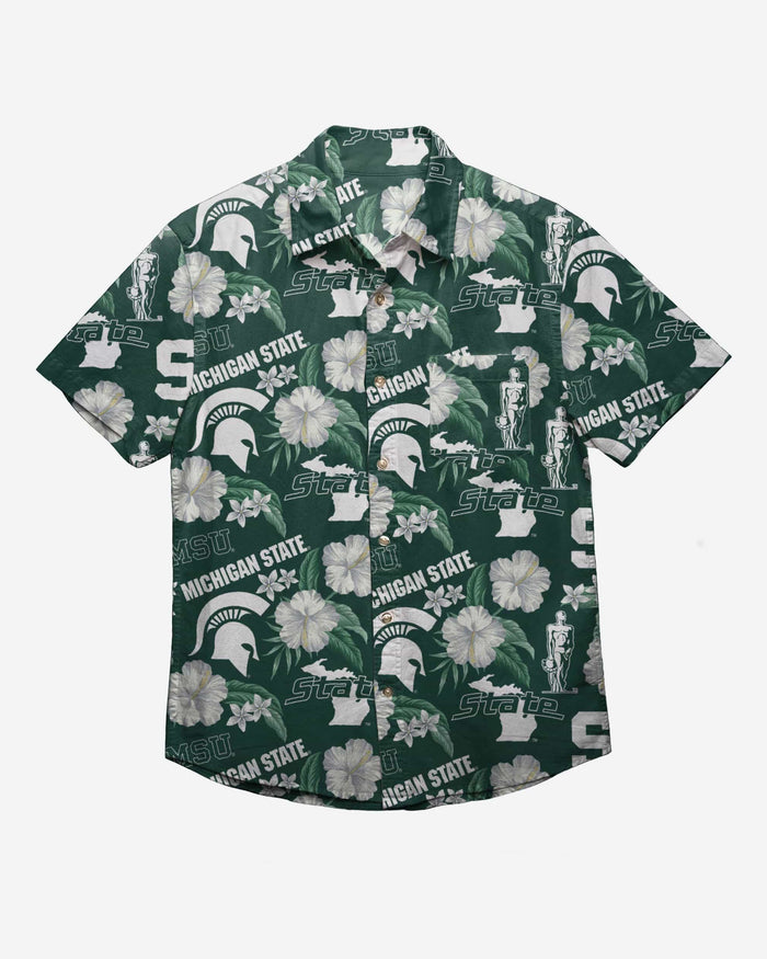 Michigan State Spartans City Style Button Up Shirt FOCO - FOCO.com