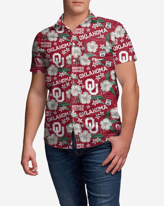 Oklahoma Sooners City Style Button Up Shirt FOCO S - FOCO.com
