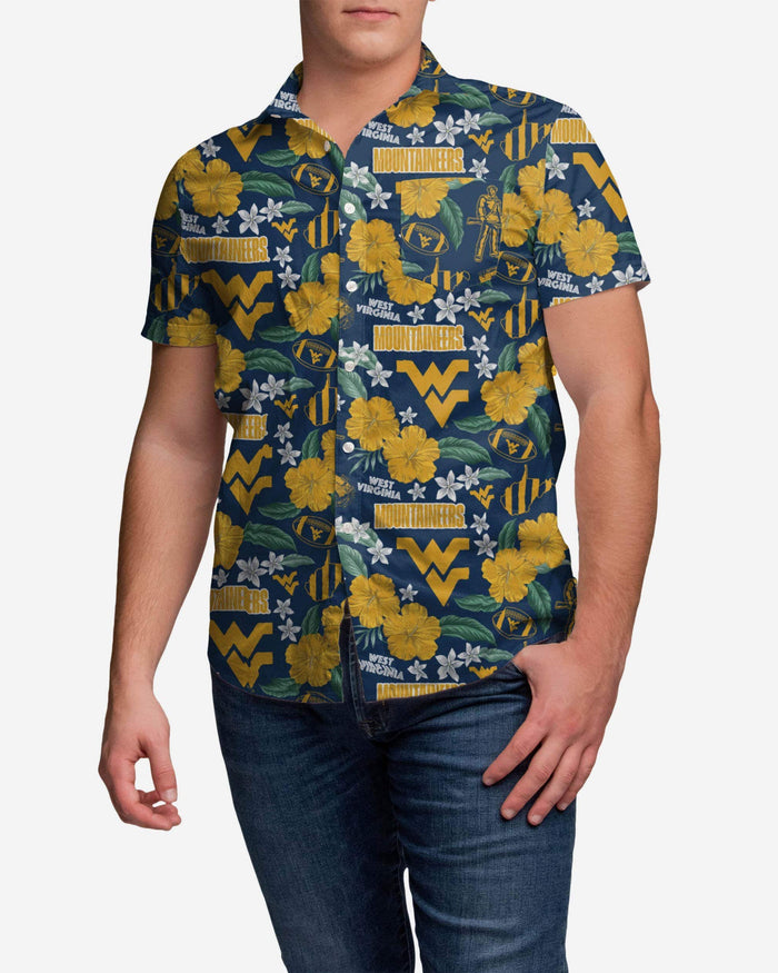 West Virginia Mountaineers City Style Button Up Shirt FOCO S - FOCO.com