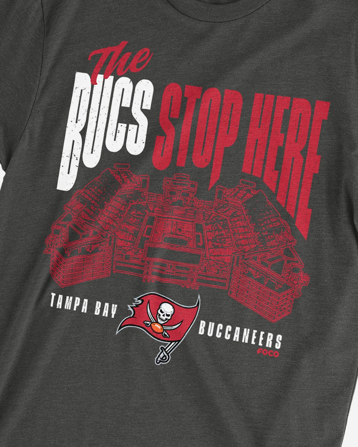 Tampa Bay Buccaneers Bucs Stop Here T-Shirt FOCO - FOCO.com
