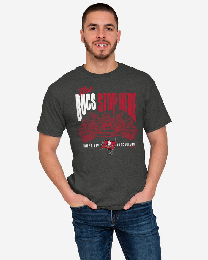 Tampa Bay Buccaneers Bucs Stop Here T-Shirt FOCO - FOCO.com