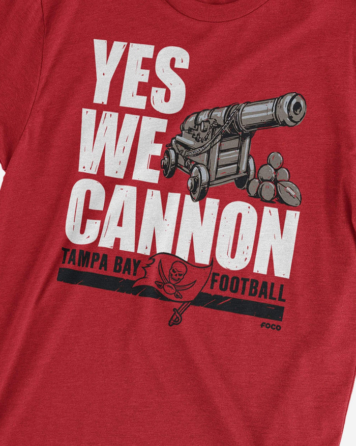 Tampa Bay Buccaneers Yes We Cannon T-Shirt FOCO - FOCO.com