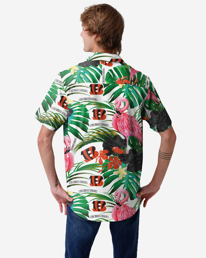 Cincinnati Bengals Flamingo Button Up Shirt FOCO - FOCO.com