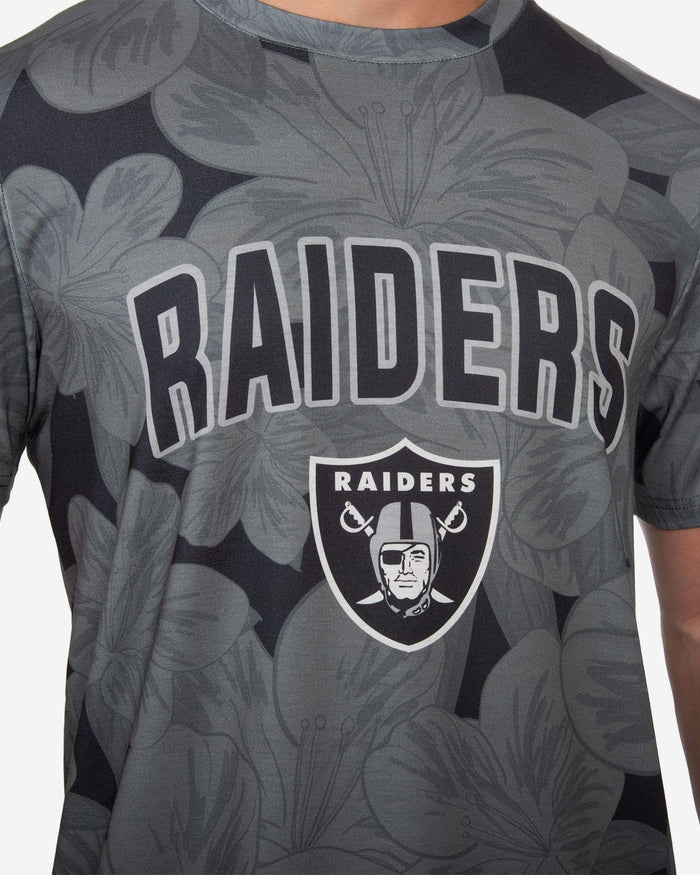 Las Vegas Raiders Hibiscus T-Shirt FOCO - FOCO.com