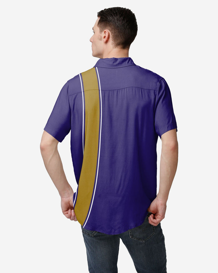 Baltimore Ravens Bowling Stripe Button Up Shirt FOCO - FOCO.com