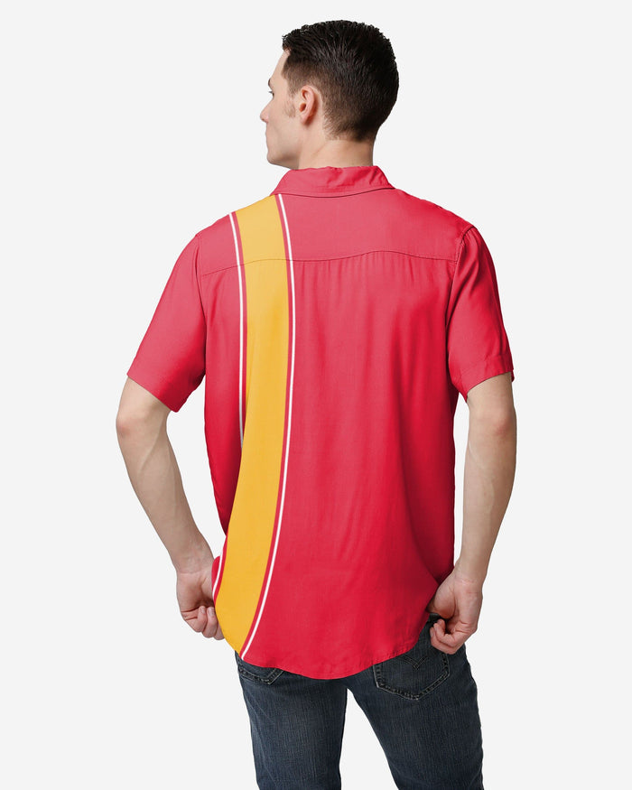 Kansas City Chiefs Bowling Stripe Button Up Shirt FOCO - FOCO.com