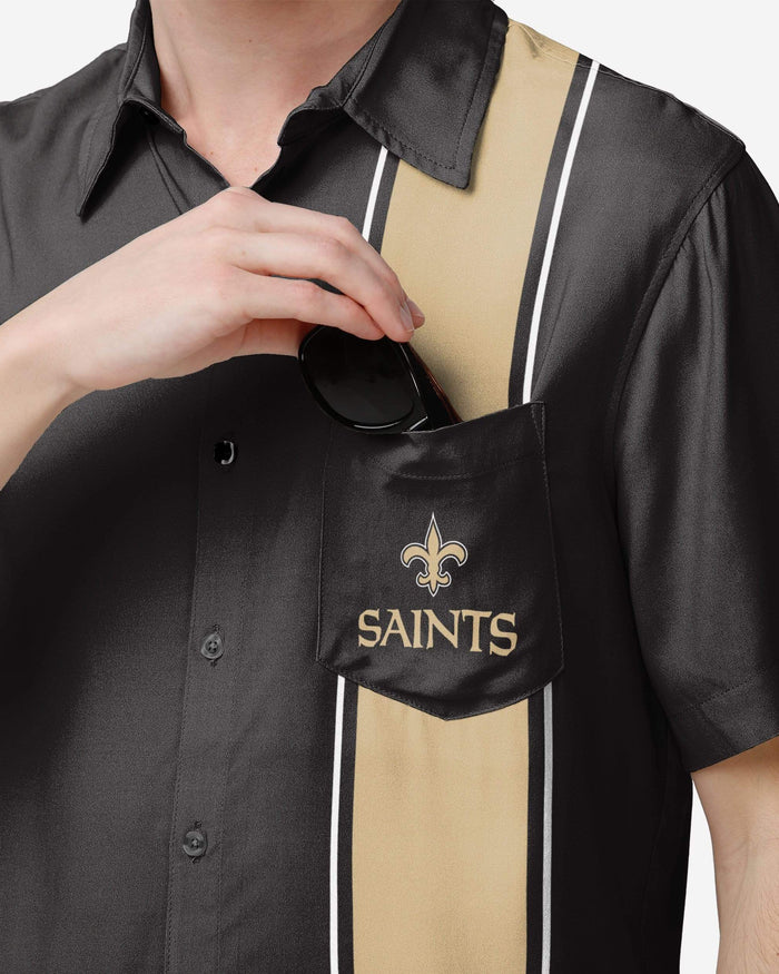 New Orleans Saints Bowling Stripe Button Up Shirt FOCO - FOCO.com