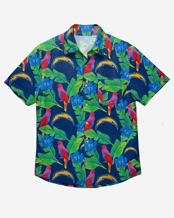 Los Angeles Chargers Floral Button Up Shirt FOCO - FOCO.com