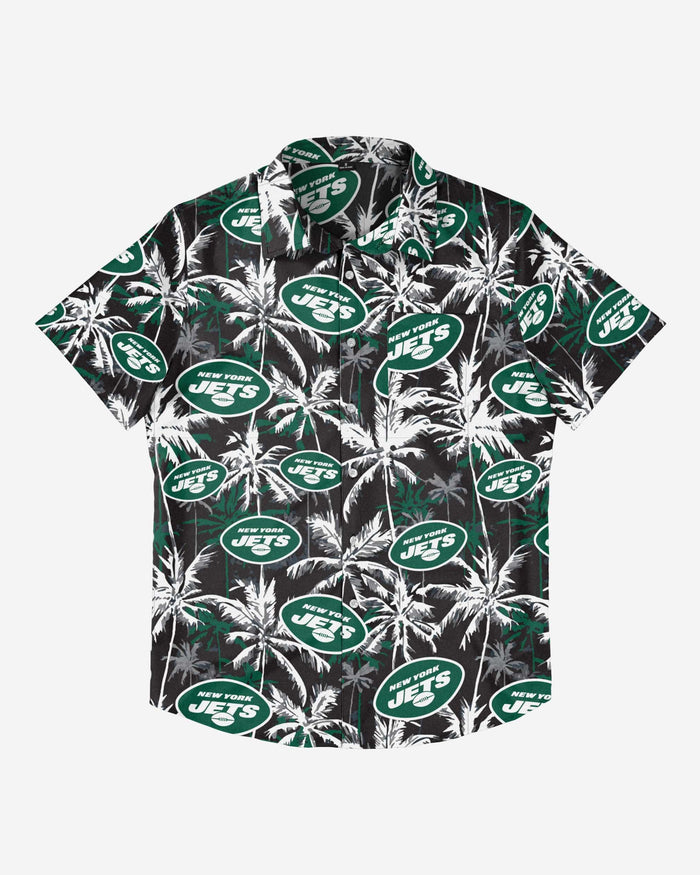 New York Jets Black Floral Button Up Shirt FOCO - FOCO.com