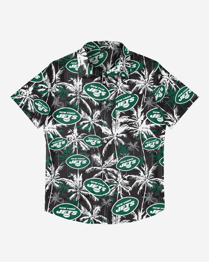 New York Jets Black Floral Button Up Shirt FOCO - FOCO.com