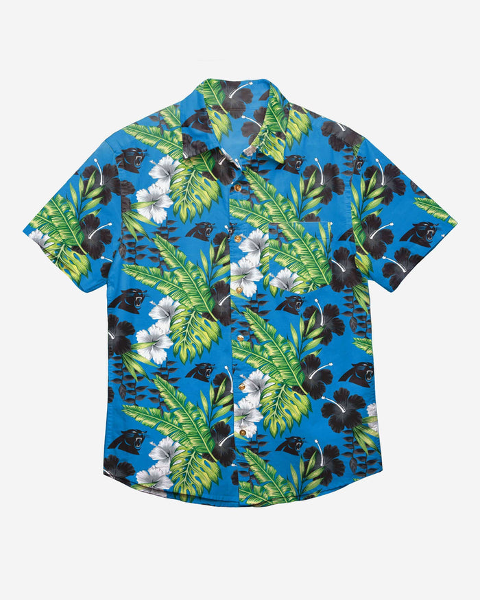 Carolina Panthers Floral Button Up Shirt FOCO - FOCO.com