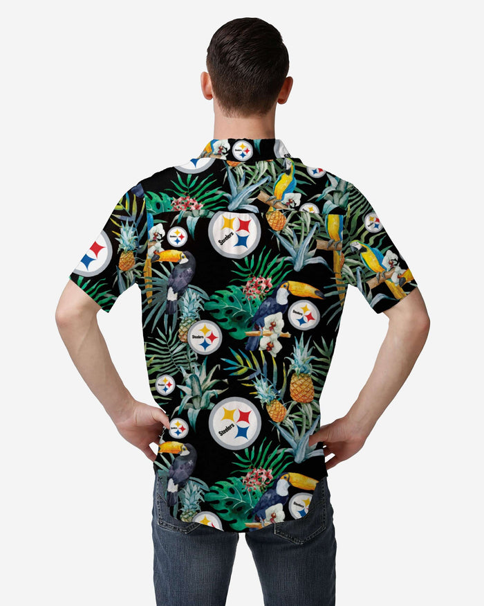 Pittsburgh Steelers Floral Button Up Shirt FOCO - FOCO.com