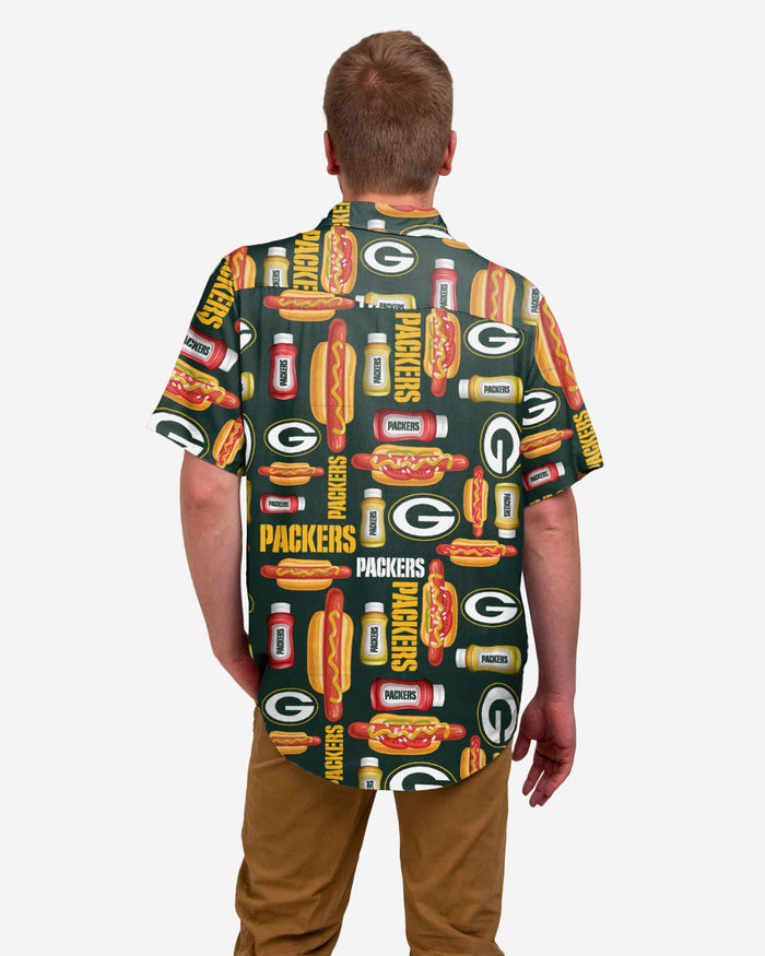 Green Bay Packers Grill Pro Button Up Shirt FOCO - FOCO.com
