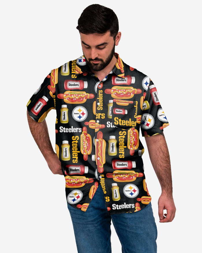 Pittsburgh Steelers Grill Pro Button Up Shirt FOCO S - FOCO.com