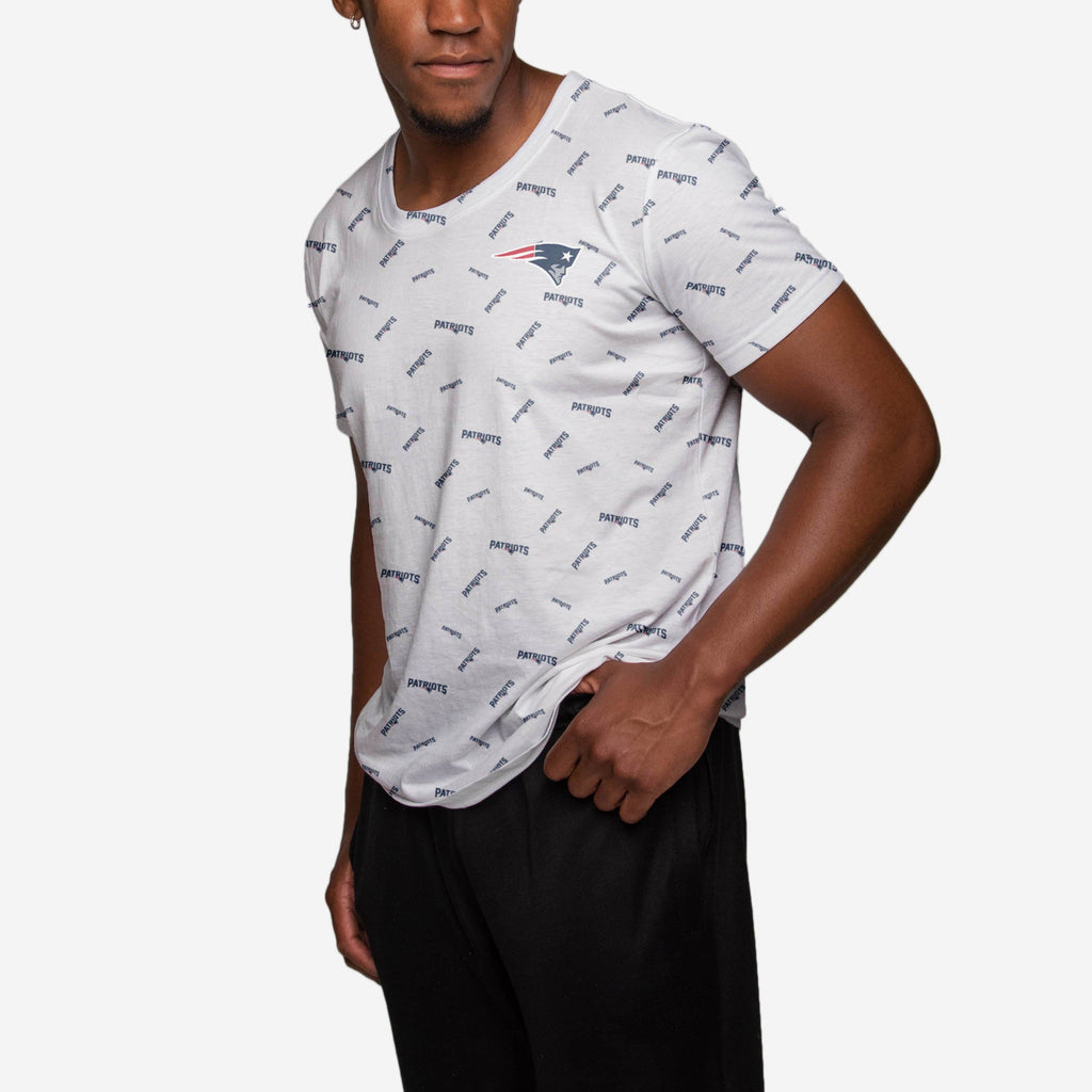 New England Patriots Mini Wordmark T-Shirt FOCO - FOCO.com