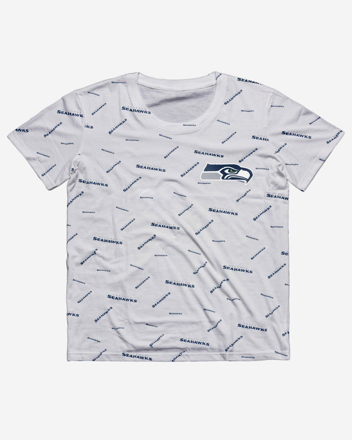 Seattle Seahawks Mini Wordmark T-Shirt FOCO - FOCO.com