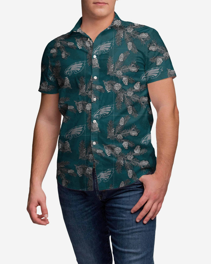 Philadelphia Eagles Pinecone Button Up Shirt FOCO S - FOCO.com