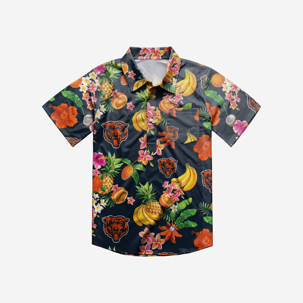 Neon Floral Bears Polo Shirt