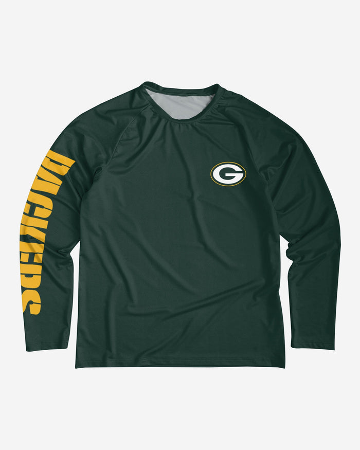 Green Bay Packers Rash Guard Long Sleeve Swim Shirt FOCO - FOCO.com
