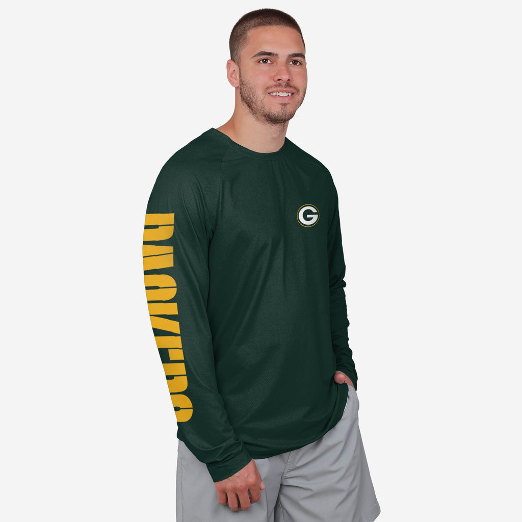 Packers Rash Guard Green Bay Packers Rash Guard Long Sleeve Swim Shirt FOCO