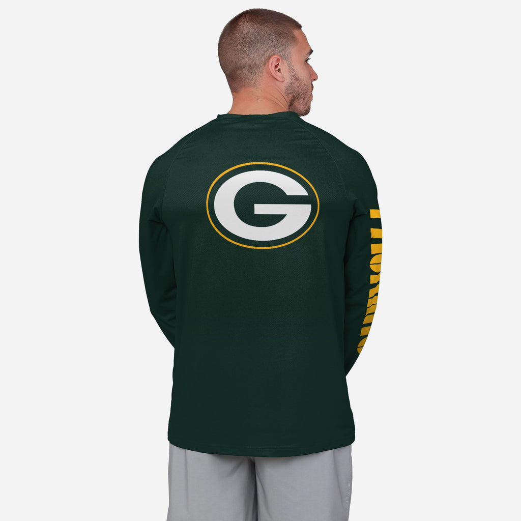 Packers Rash Guard Green Bay Packers Rash Guard Long Sleeve Swim Shirt FOCO