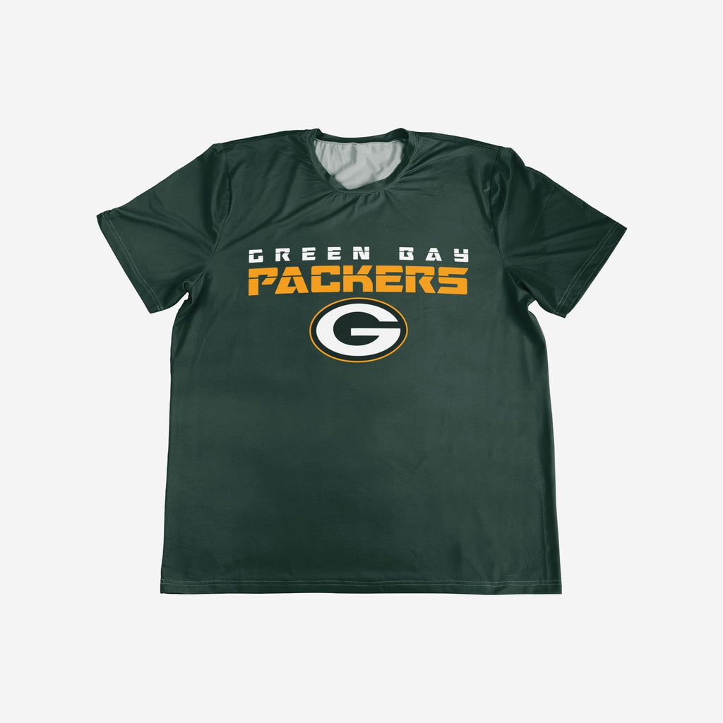 Packers Rash Guard Green Bay Packers Rash Guard Short Sleeve Swim Shirt FOCO