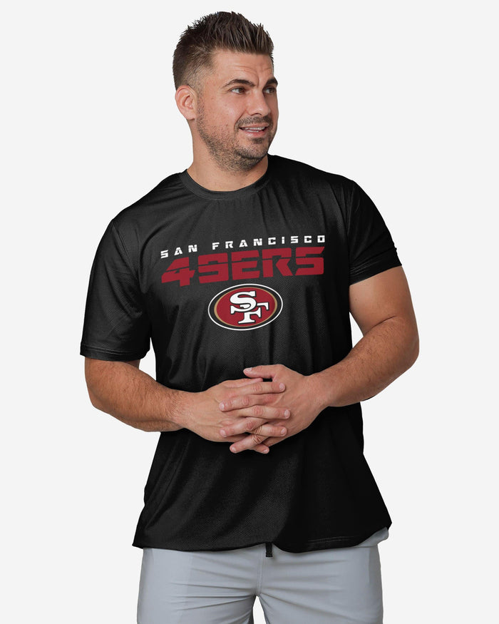 San Francisco 49ers Rash Guard Short Sleeve Swim Shirt FOCO S - FOCO.com