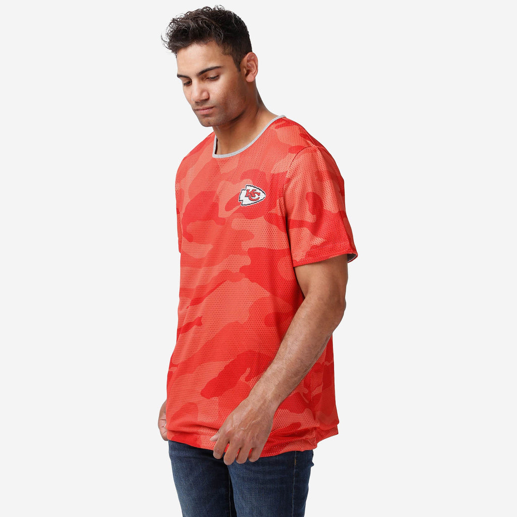 Kansas City Chiefs Reversible Mesh Matchup T-Shirt FOCO S - FOCO.com