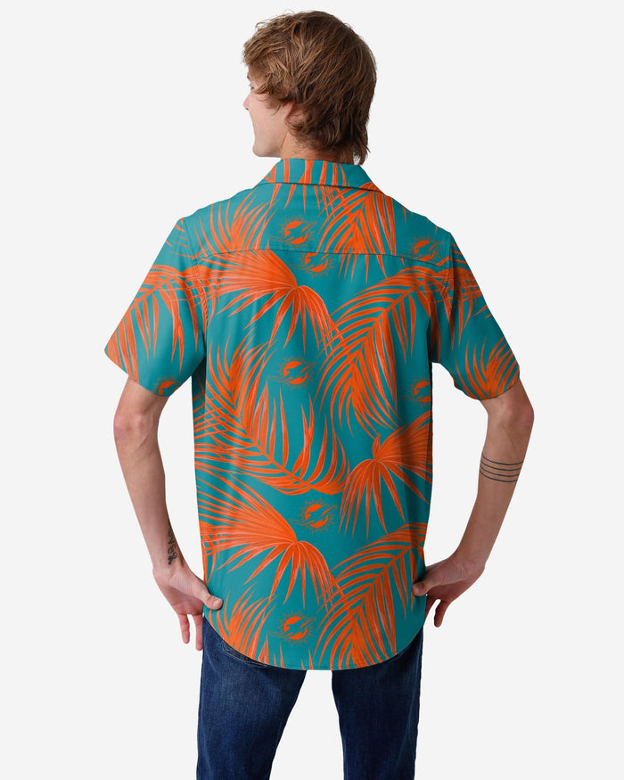 Miami Dolphins Hawaiian Button Up Shirt FOCO - FOCO.com