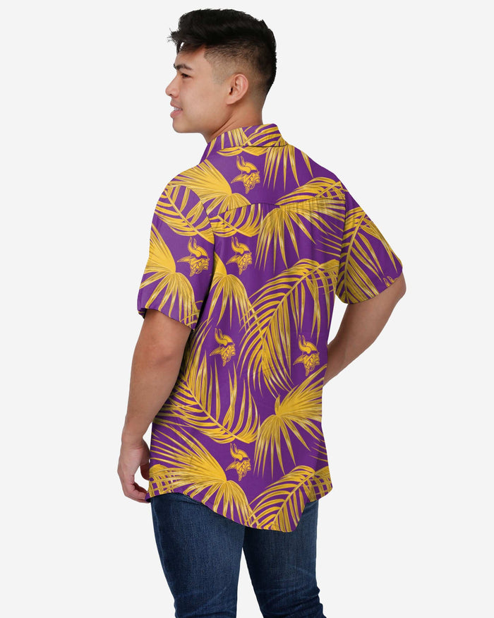 Minnesota Vikings Hawaiian Button Up Shirt FOCO - FOCO.com