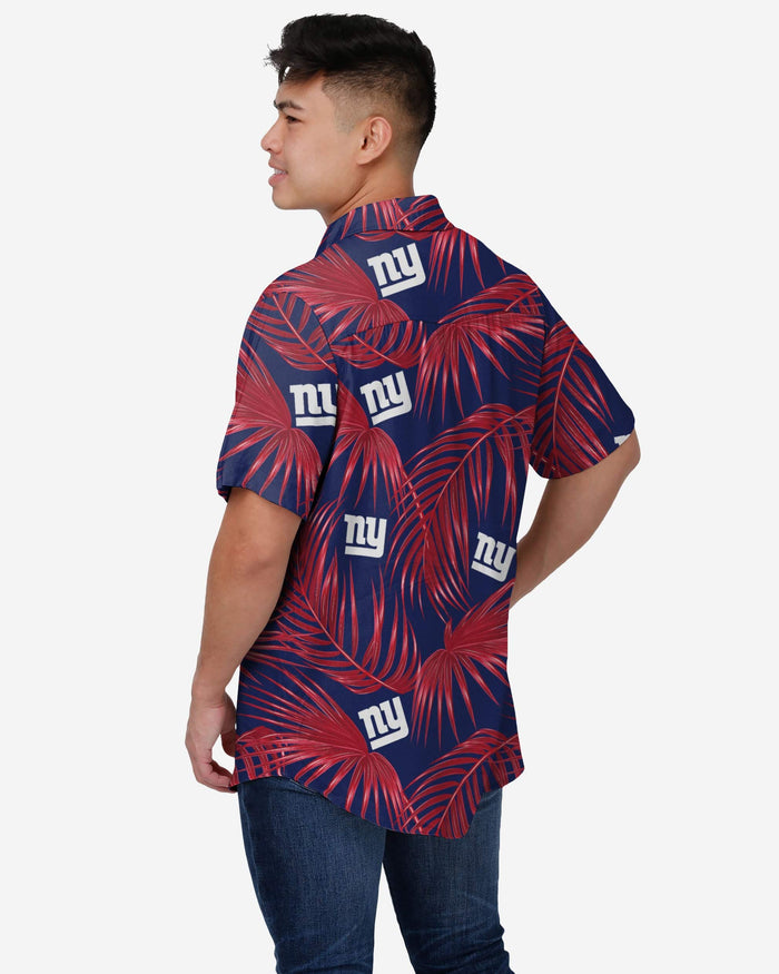New York Giants Hawaiian Button Up Shirt FOCO - FOCO.com