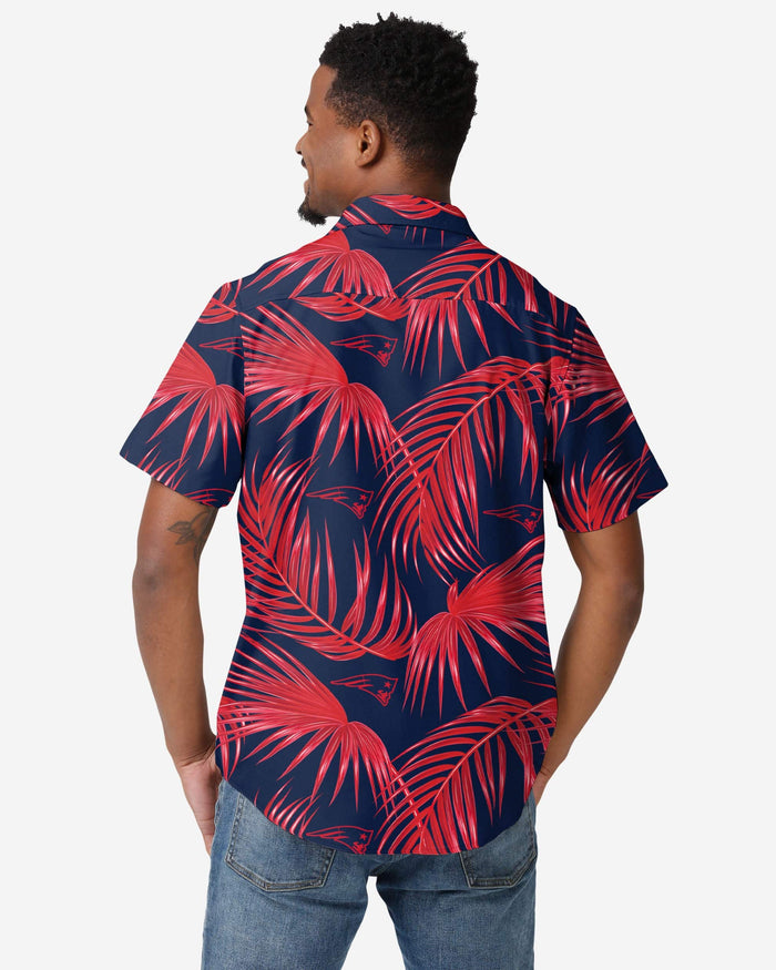 New England Patriots Hawaiian Button Up Shirt FOCO - FOCO.com