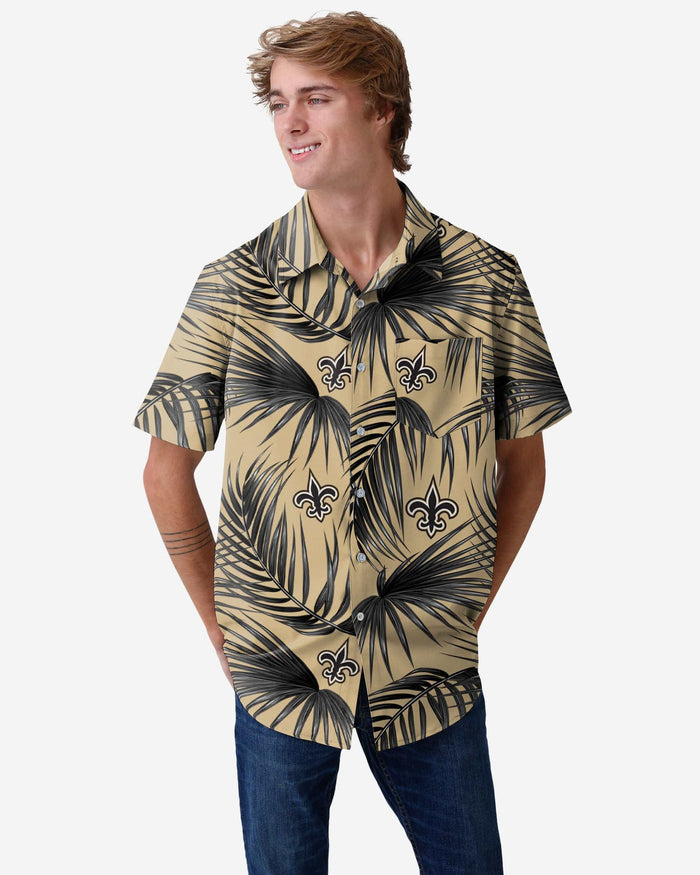 New Orleans Saints Hawaiian Button Up Shirt FOCO S - FOCO.com