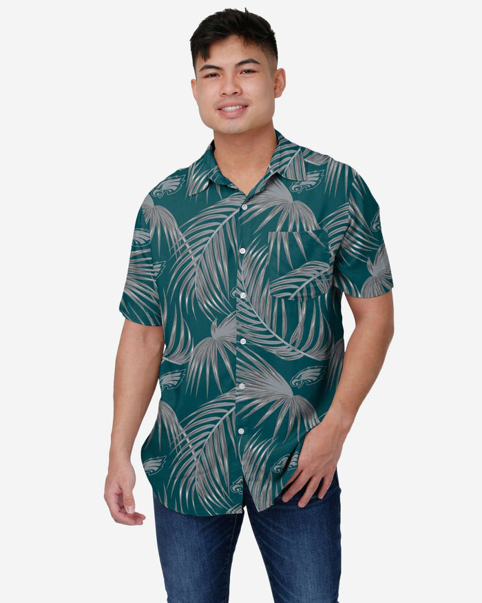 Philadelphia Eagles Hawaiian Button Up Shirt FOCO S - FOCO.com