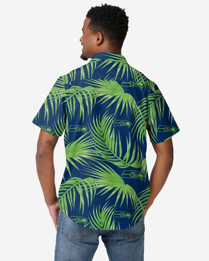 Seattle Seahawks Hawaiian Button Up Shirt FOCO - FOCO.com