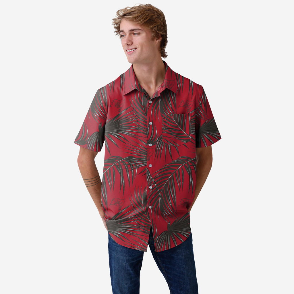 Tampa Bay Buccaneers Hawaiian Button Up Shirt FOCO S - FOCO.com