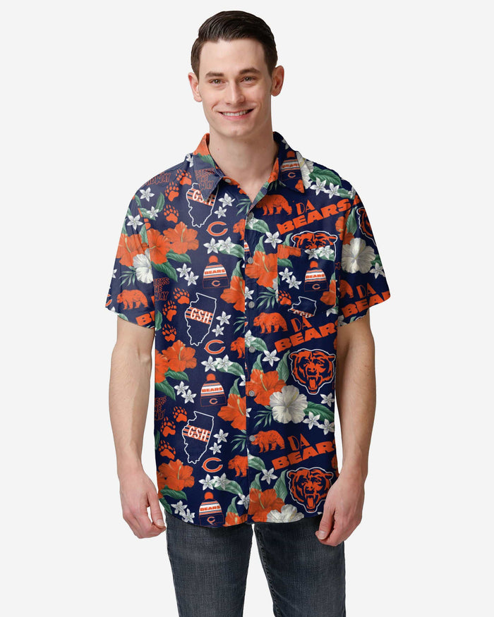 Chicago Bears City Style Button Up Shirt FOCO S - FOCO.com
