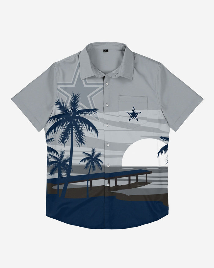 Dallas Cowboys Tropical Sunset Button Up Shirt FOCO - FOCO.com