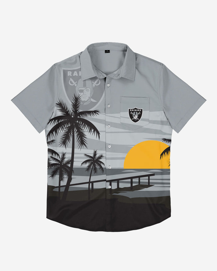 Las Vegas Raiders Tropical Sunset Button Up Shirt FOCO - FOCO.com