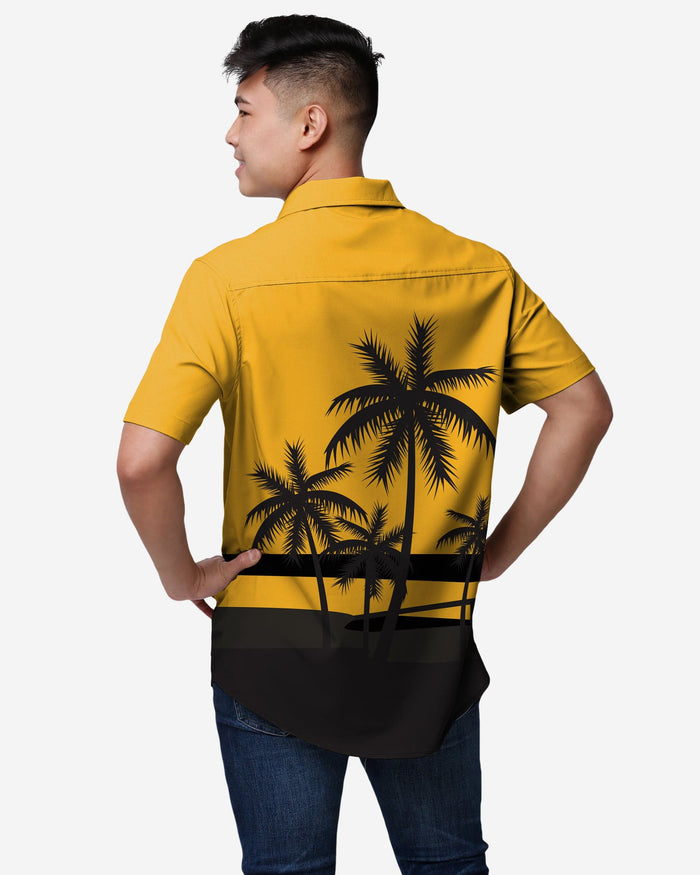 Pittsburgh Steelers Tropical Sunset Button Up Shirt FOCO S - FOCO.com