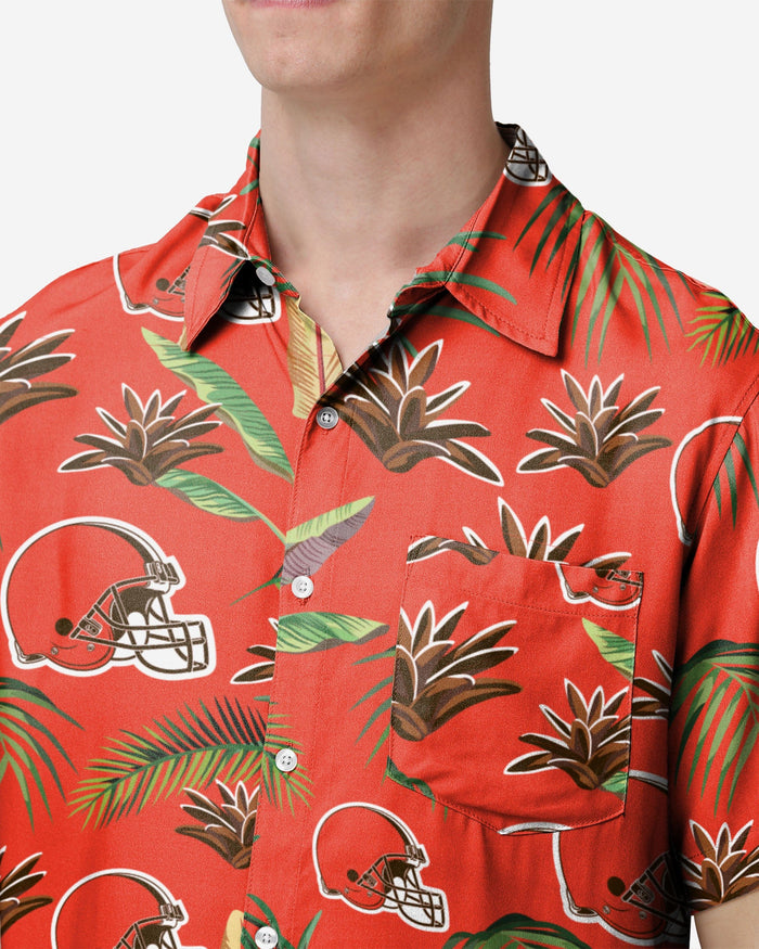 Cleveland Browns Victory Vacay Button Up Shirt FOCO - FOCO.com