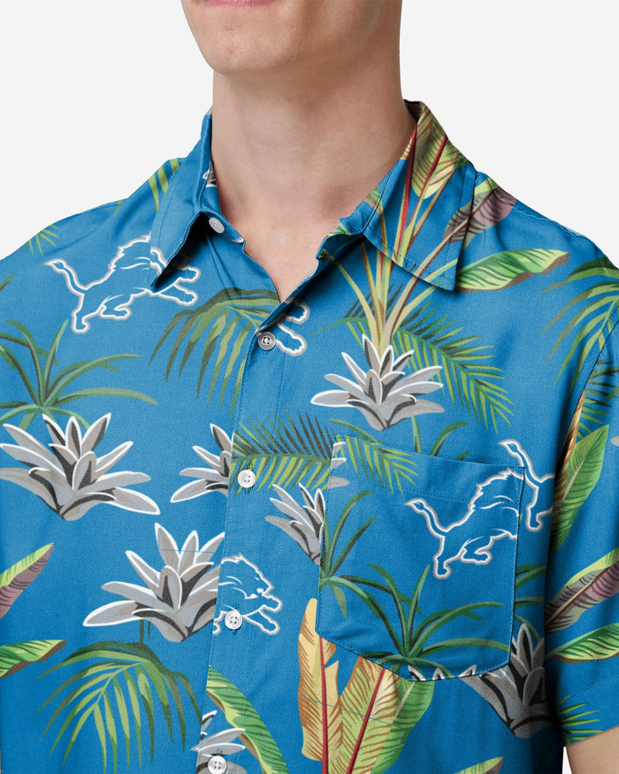 Detroit Lions Victory Vacay Button Up Shirt FOCO - FOCO.com