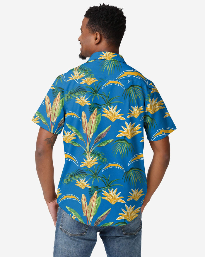 Los Angeles Chargers Victory Vacay Button Up Shirt FOCO - FOCO.com