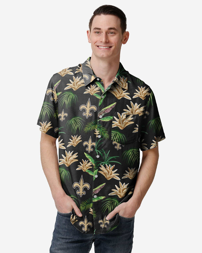 New Orleans Saints Victory Vacay Button Up Shirt FOCO S - FOCO.com