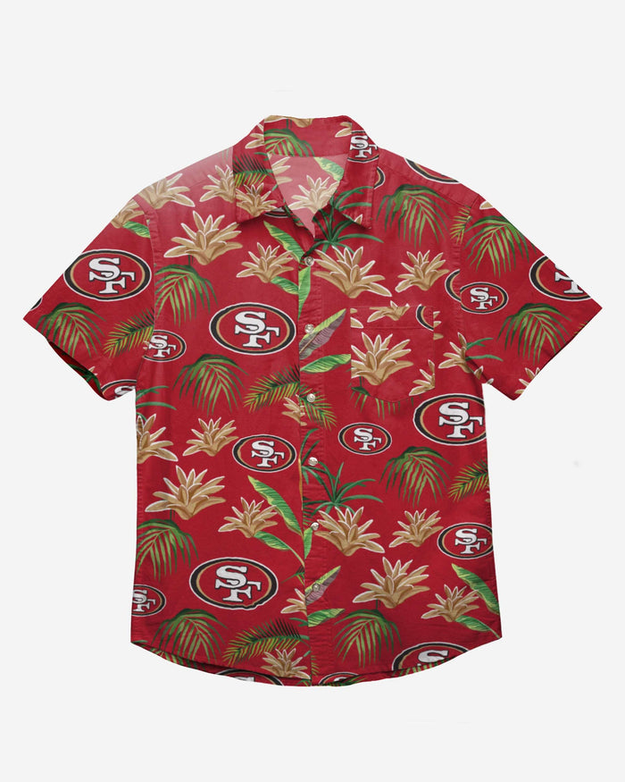 San Francisco 49ers Victory Vacay Button Up Shirt FOCO - FOCO.com