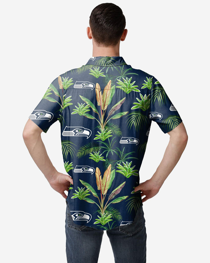 Seattle Seahawks Victory Vacay Button Up Shirt FOCO - FOCO.com
